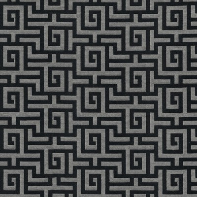Kasmir Agros Tuxedo in 5123 Black Upholstery Cotton  Blend Fire Rated Fabric High Wear Commercial Upholstery CA 117  Lattice and Fretwork   Fabric