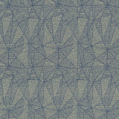 Kasmir Benevolent Lapis in 1454 Blue Polyester  Blend Fire Rated Fabric Patterned Chenille  Medium Duty CA 117   Fabric