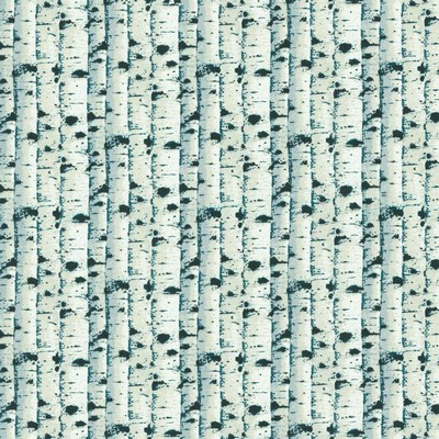 Kasmir Birch Teal in 1458 Green Cotton
 Medium Duty Leaves and Trees   Fabric