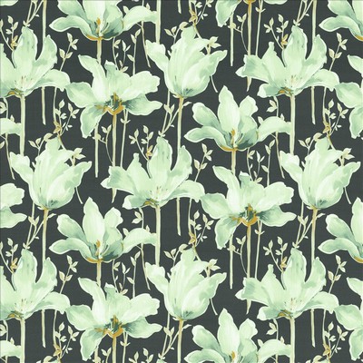 Kasmir Boonville Navy in 1472 Blue Cotton
 Fire Rated Fabric Heavy Duty CA 117  NFPA 260  Modern Floral  Fabric