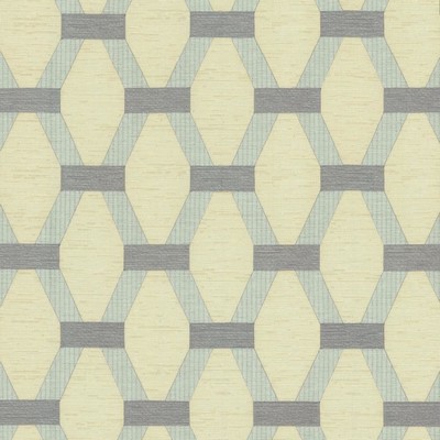 Kasmir Brice Pewter in 5153 Silver Polyester  Blend Fire Rated Fabric Crewel and Embroidered  Trellis Diamond  Heavy Duty CA 117  Lattice and Fretwork   Fabric