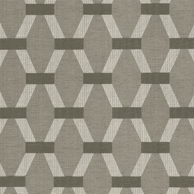 Kasmir Brice Slate in 5153 Grey Polyester  Blend Fire Rated Fabric Crewel and Embroidered  Trellis Diamond  Heavy Duty CA 117  Lattice and Fretwork   Fabric