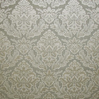 Kasmir Callie Silver in 5141 Silver Polyester  Blend Fire Rated Fabric Classic Damask  Heavy Duty CA 117  NFPA 260  Vine and Flower   Fabric