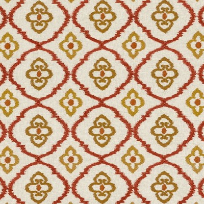 Kasmir Catania Russet in 1450 Upholstery Viscose  Blend Fire Rated Fabric Heavy Duty CA 117  NFPA 260  Quatrefoil   Fabric