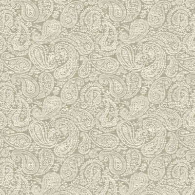 Kasmir Classic Sterling in 1451 Silver Viscose  Blend Classic Paisley   Fabric