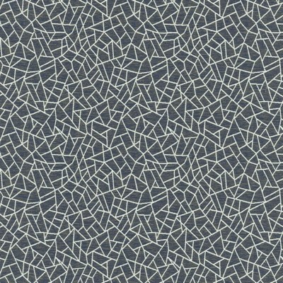 Kasmir Cracked Glass Navy in 5145 Blue Polyester  Blend Fire Rated Fabric Heavy Duty CA 117  NFPA 260   Fabric