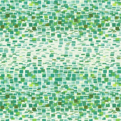 Kasmir Cubic Green in 5154 Green Cotton  Blend Fire Rated Fabric Geometric  Abstract  High Performance CA 117   Fabric