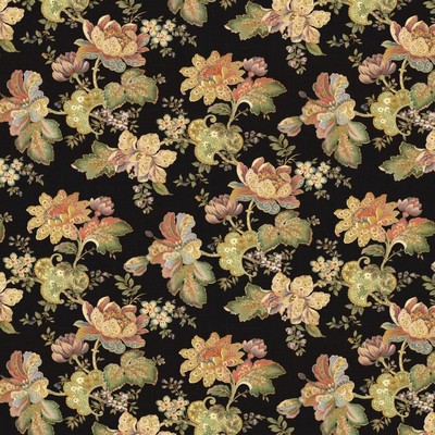 Kasmir Everlasting Noir in 1462 Black Linen
45%  Blend Fire Rated Fabric Medium Duty CA 117  NFPA 260  Big Flower  Floral Linen   Fabric