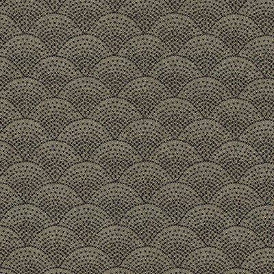 Kasmir Fishscales Pepper in 5123 Black Upholstery Recycled  Blend Fire Rated Fabric Light Duty CA 117  Circles and Dots Retro   Fabric