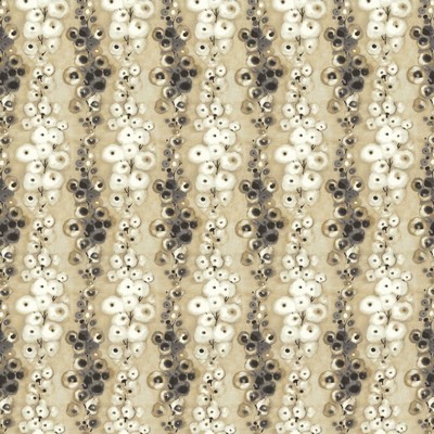 Kasmir Flowerdale Natural in 1462 Beige Cotton
 Fire Rated Fabric Light Duty NFPA 260  Floral Stripe   Fabric