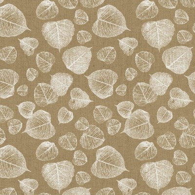 Kasmir Foliage Linen in 5153 Beige Linen  Blend Fire Rated Fabric Medium Duty CA 117  Leaves and Trees   Fabric