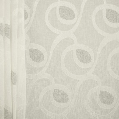 Kasmir Jacobson Smoke in 1465 Grey Polyester
 Fire Rated Fabric NFPA 701 Flame Retardant  Extra Wide Sheer  Circles and Swirls Sheer   Fabric