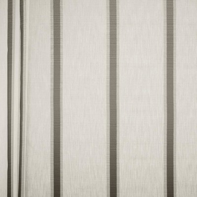 Kasmir Jana Smoke in 1465 Grey Polyester
 Fire Rated Fabric NFPA 701 Flame Retardant  Extra Wide Sheer  Checks and Striped Sheer   Fabric