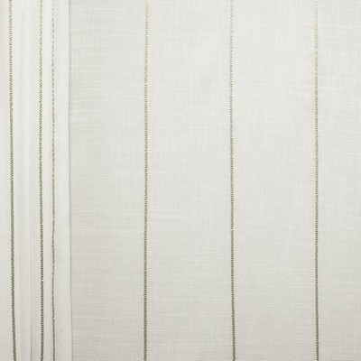 Kasmir Joelle Platinum in 1465 Silver Polyester
 Fire Rated Fabric NFPA 701 Flame Retardant  Extra Wide Sheer  Checks and Striped Sheer   Fabric