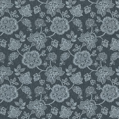 Kasmir Jovial Navy in 1467 Blue Polyester
14%  Blend Fire Rated Fabric Heavy Duty CA 117  NFPA 260  Jacobean Floral   Fabric