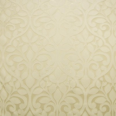 Kasmir Lakeland Ivory in 5147 Beige Polyester  Blend Vine and Flower  Solid Satin   Fabric