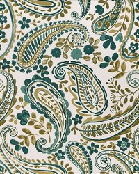 Paisley Meadow Teal by   