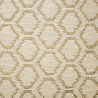 Kasmir Proton Buff in 5157 Beige Sheer Polyester  Blend Fire Rated Fabric NFPA 701 Flame Retardant  Geometric  Circles and Swirls Sheer   Fabric