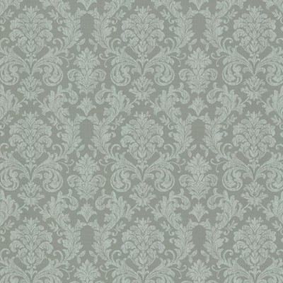 Kasmir Reign Silver in 5157 Silver Sheer Polyester  Blend Fire Rated Fabric Classic Damask  NFPA 701 Flame Retardant  Extra Wide Sheer   Fabric