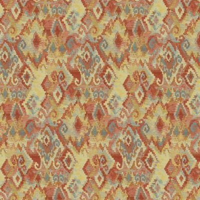 Kasmir Rhea Fiesta in 5155 Multi Polyester  Blend Fire Rated Fabric Light Duty CA 117  Ethnic and Global  Navajo Print   Fabric