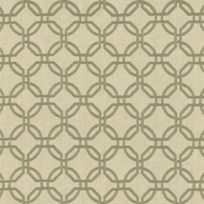 Kasmir Squircle Silver in 1451 Silver Viscose  Blend Fire Rated Fabric Crewel and Embroidered  Heavy Duty CA 117  NFPA 260  Lattice and Fretwork   Fabric