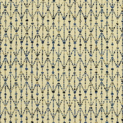 Kasmir Stitch Lapis in 5154 Blue Cotton  Blend Fire Rated Fabric High Performance CA 117  NFPA 260  Zig Zag   Fabric