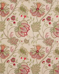Baptista Linen Pink Green F4102-01 by  Cowtan and Tout 