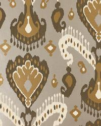 TASHKENT IKAT SILVER by  Schumacher Wallpaper 