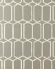 Schumacher Wallpaper MODERN TRELLIS SILVER