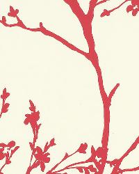 TWIGGY RASPBERRY by  Schumacher Wallpaper 