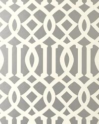 IMPERIAL TRELLIS SILVER by  Schumacher Wallpaper 