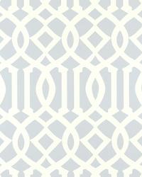 IMPERIAL TRELLIS SOFT AQUA by  Schumacher Wallpaper 