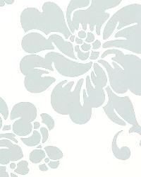 ALBERO FLOREALE AQUA by  Schumacher Wallpaper 