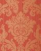 Schumacher Wallpaper VALETTE STRIE DAMASK GARNET