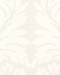 ROZZANO DAMASK ALABASTER by  Schumacher Wallpaper 