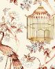 Schumacher Wallpaper OISEachUX ET FLEURS CINNABAR