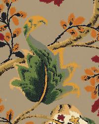 FOX HOLLOW MULTI ON FLANNEL by  Schumacher Wallpaper 