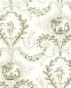 Schumacher Wallpaper JESTER ARABESQUE GRISAILLE