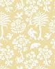Schumacher Wallpaper PALM DAMASK SUNLIGHT