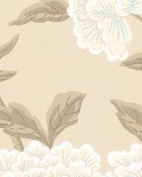 WHITNEY FLORAL TAUPE by  Schumacher Wallpaper 
