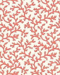 CORAL VINE GARNET by  Schumacher Wallpaper 