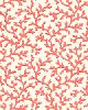 Schumacher Wallpaper CORAL VINE GARNET
