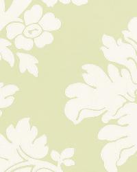 TIERNI DAMASK CELERY by  Schumacher Wallpaper 