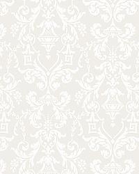 LIDO DAMASK DOVE by  Schumacher Wallpaper 