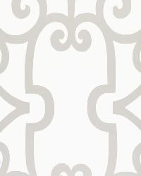 MANOR GATE SILVER by  Schumacher Wallpaper 