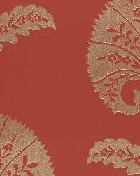 OTTOMAN FLOWER PAPRIKA by  Schumacher Wallpaper 
