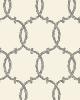 Schumacher Wallpaper TRACERY CHARCOAL