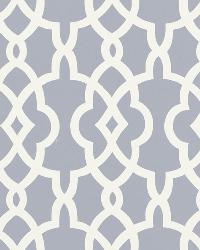 SUMMER PALACE FRET WISTERIA by  Schumacher Wallpaper 