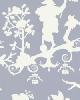 Schumacher Wallpaper SHANTUNG SILHOUETTE PRINT WISTERIA
