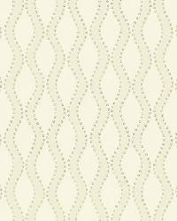 RIBBON WAVE BONE by  Schumacher Wallpaper 